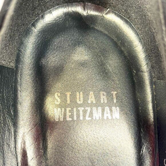 Elegant Black Stiletto Heels by Stuart Weitzman Size 8 EVC - Picture 3 of 8